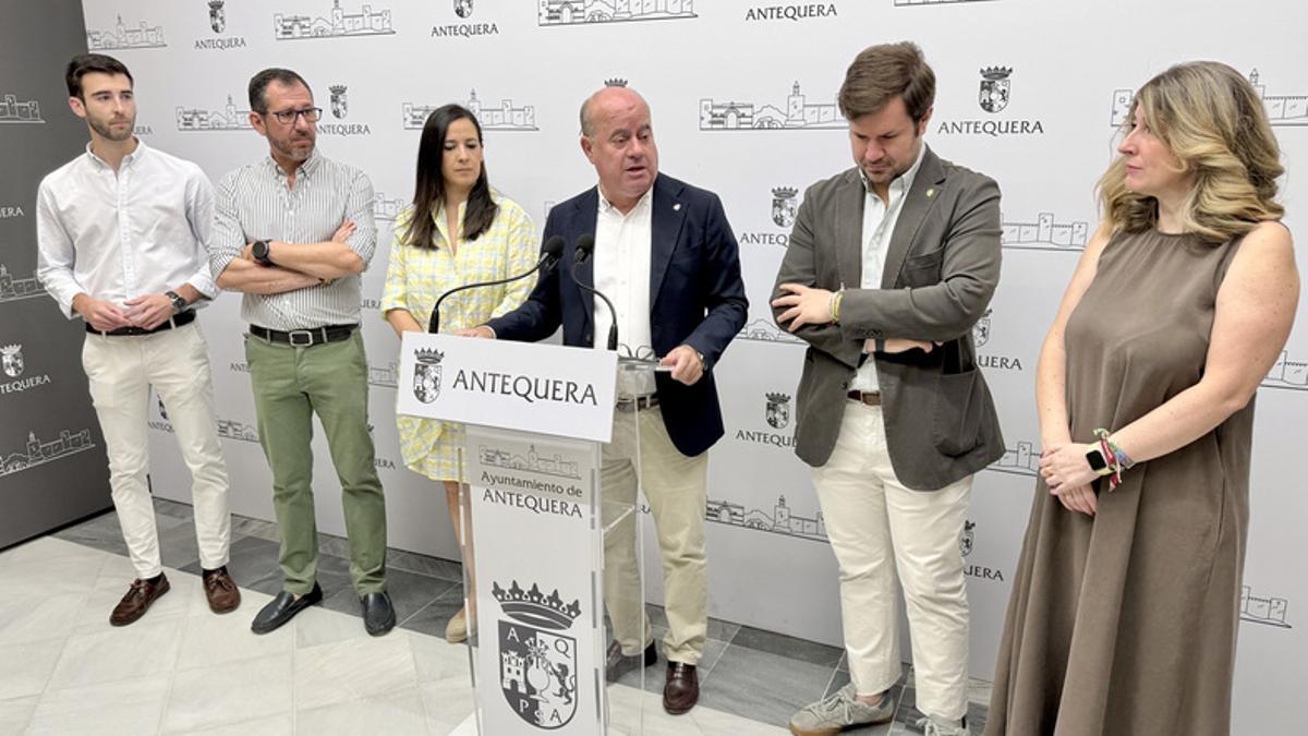 Rueda de prensa de los responsables municipales antequeranos