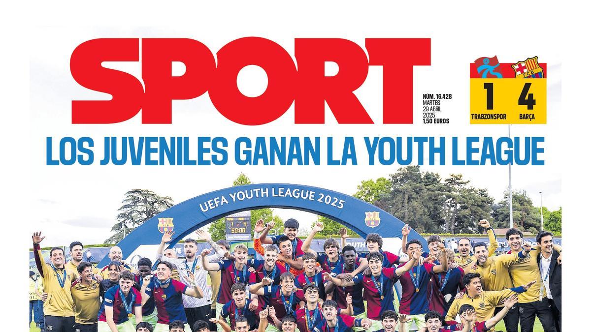 Esta es la portada de SPORT de hoy martes, 29 de abril de 2025