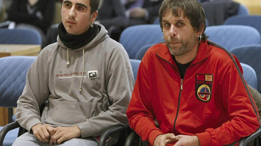 Jaume Roura i Enric Stern, el dia que van ser jutjats a Madrid.