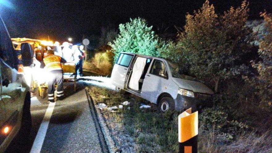 Tres heridos en un accidente de tráfico en la N-234