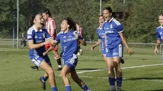 El Oviedo se da un festín ante el Sporting en el primer derbi asturiano del curso: las azules, a la siguiente ronda de la Copa de la Reina