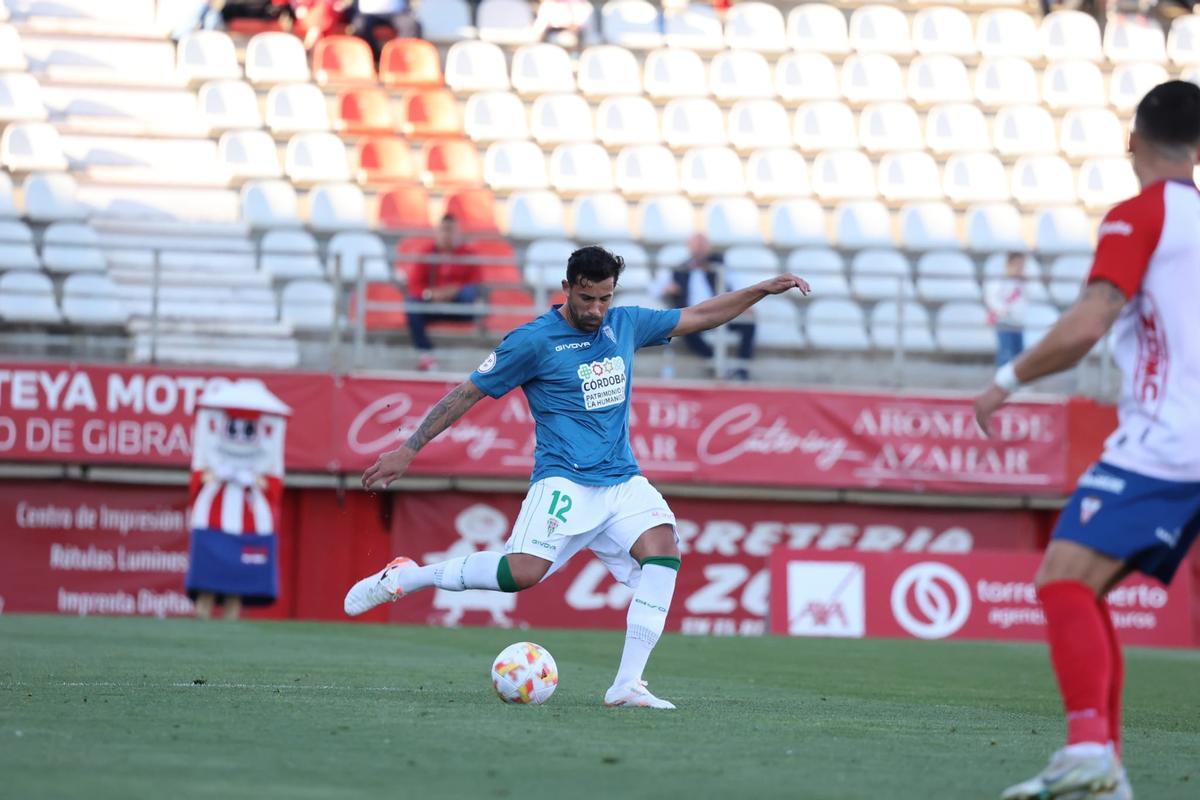 Alberto Jiménez, en su primer encuentro con el Córdoba CF, este domingo en Algeciras.