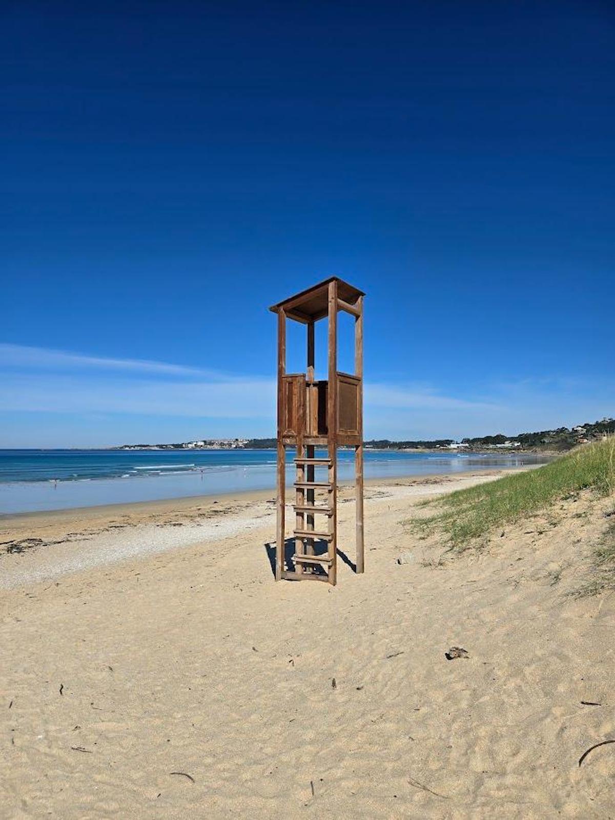 La radiante imagen que ofreció estos días la playa de A Lanzada, durante la llamativa bajamar.