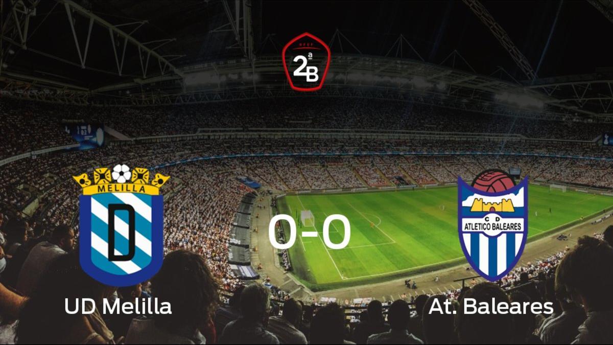 El Melilla y el At. Baleares empatan en la ida de la semifinal de los playoff (0-0)