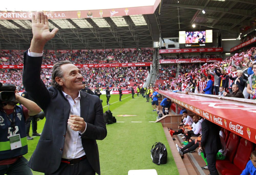 El partido entre el Sporting y el Valencia, en imágenes