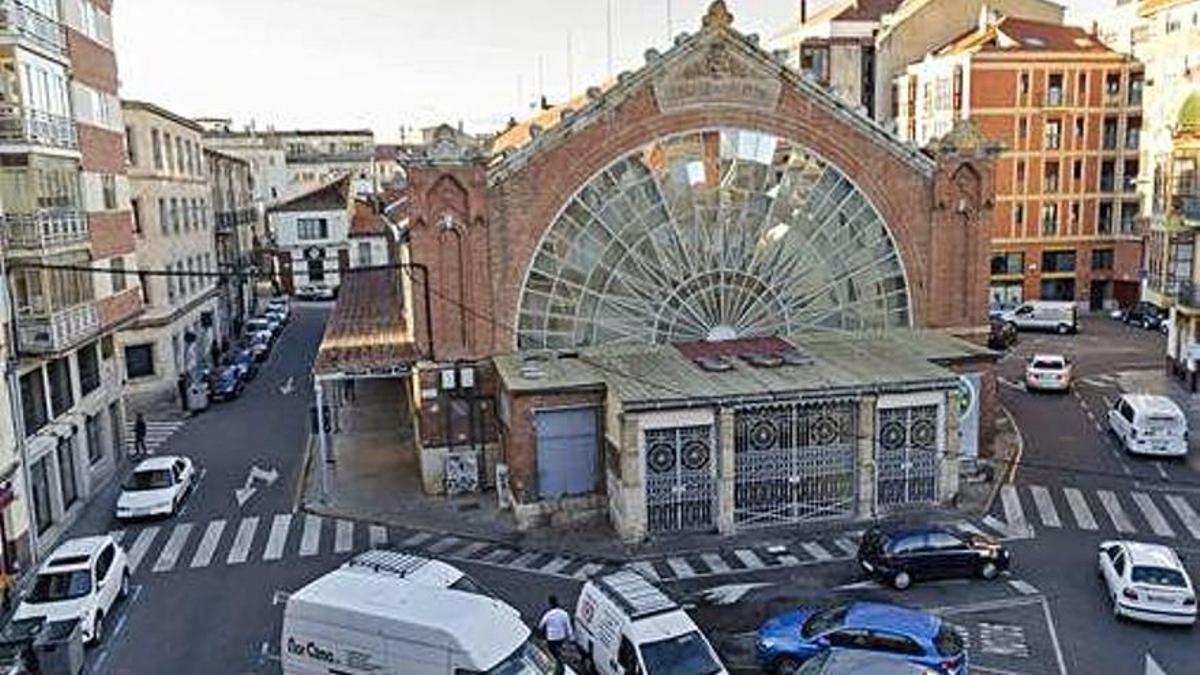 Zona del Mercado de Abastos de Zamora.