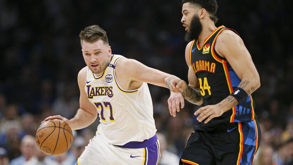 Doncic, de los Lakers, ante los Thunder