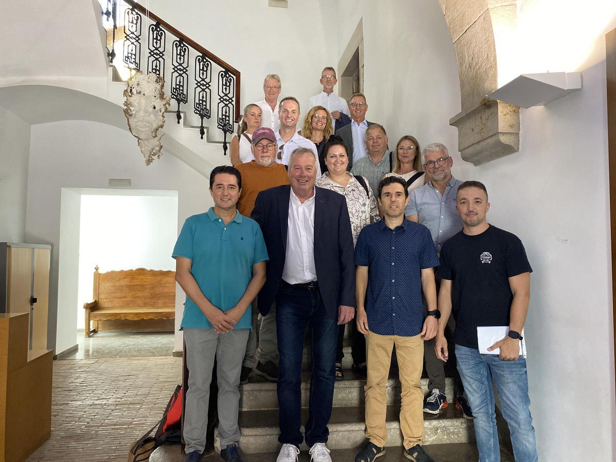 Visita de la delegación danesa al Ayuntamiento de Llíria
