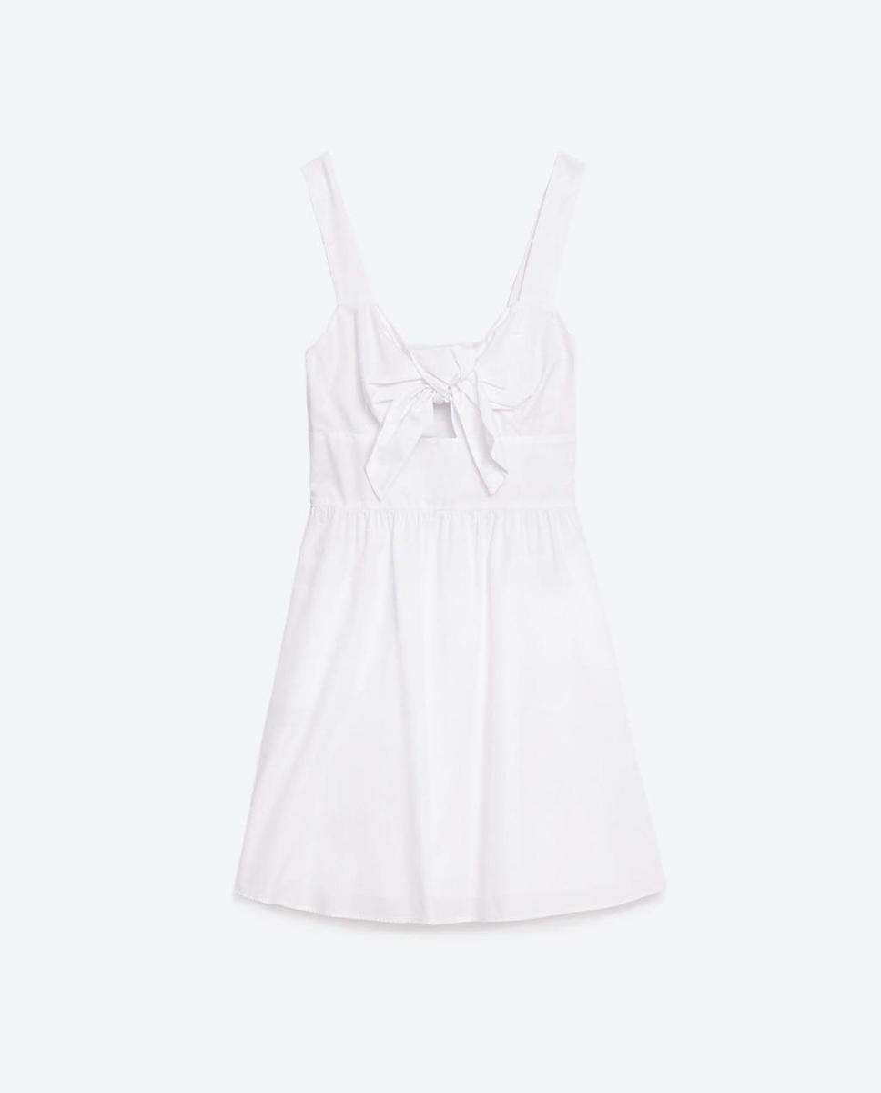 Vestido popelín, Zara (29,95€)