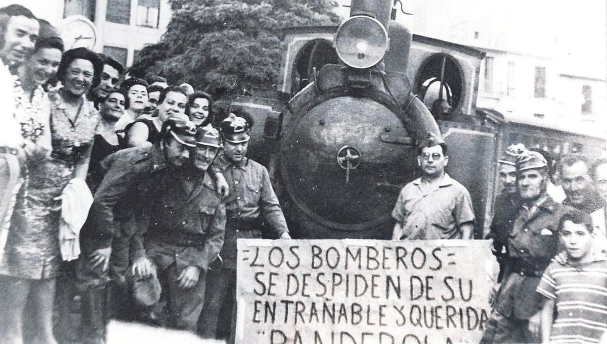 La despedida del cuerpo de bomberos de la entrañable Panderola.