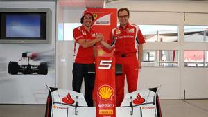 Alonso y Domenicali, en sus tiempos en Ferrari
