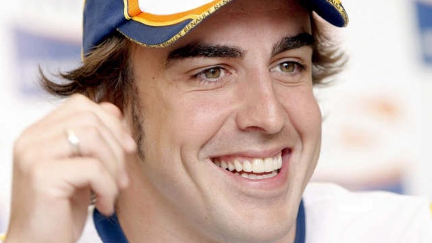 Fernando Alonso, en un momento de la entrevista.