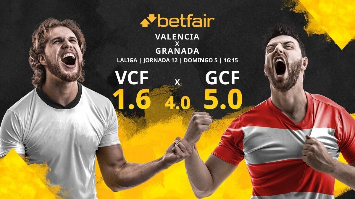 Valencia CF vs. Granada CF: horario, TV, estadísticas, clasificación y pronósticos