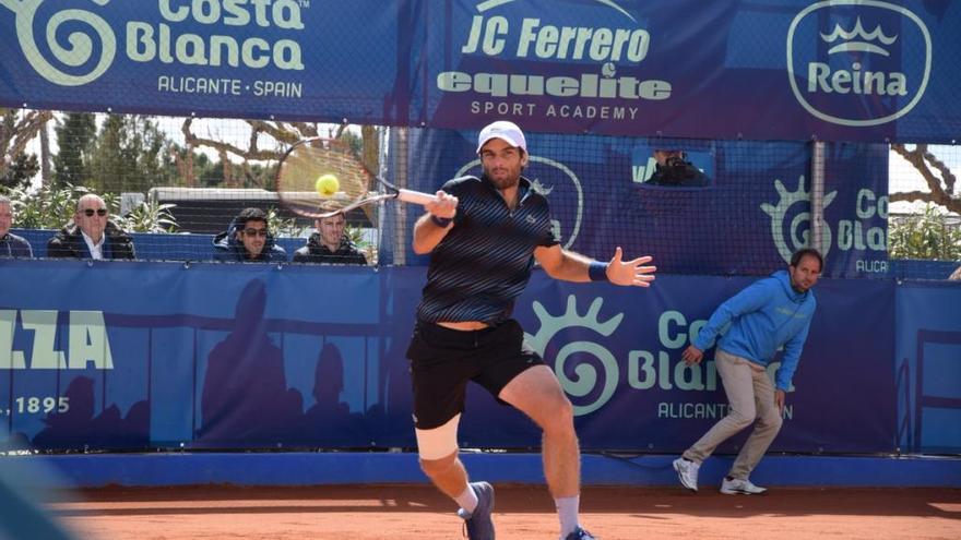 El tenista Pablo Andújar, este sábado durante la semifinal.