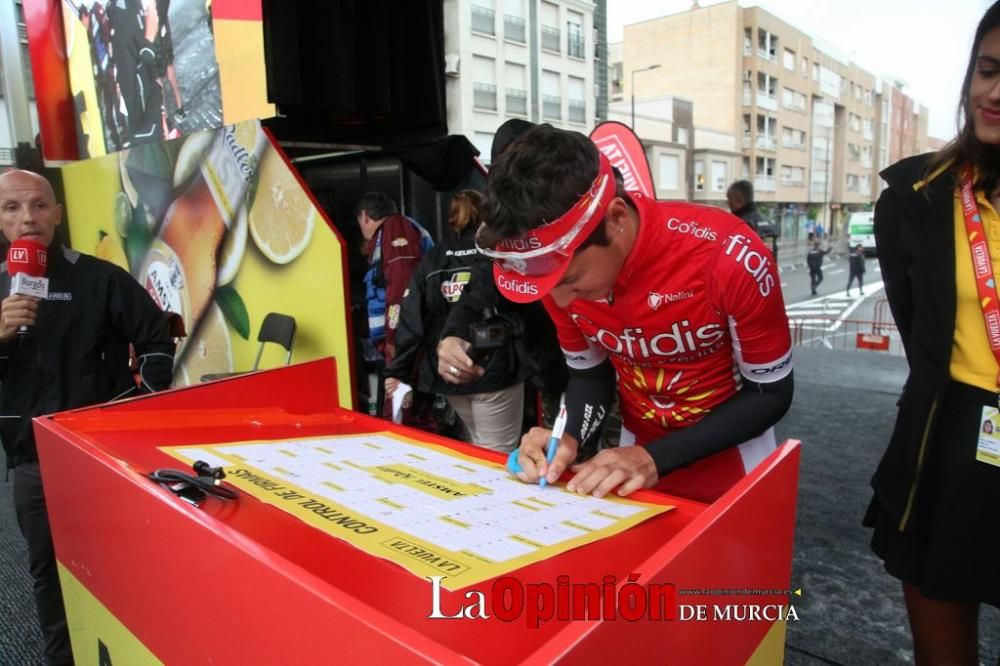 Salida de la Vuelta Ciclista a España desde Lorca