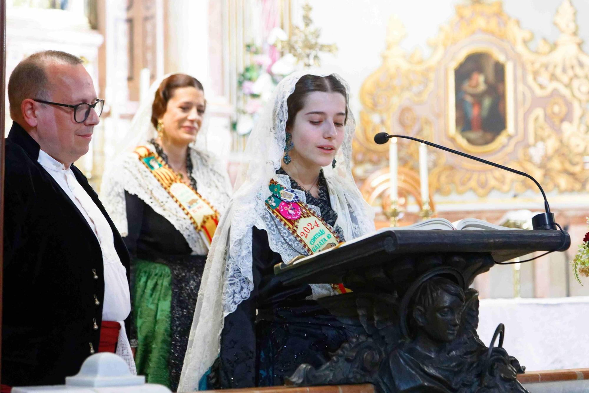 Nombramiento de la Virgen de Lledó como presidente de honor de la gaiata 10