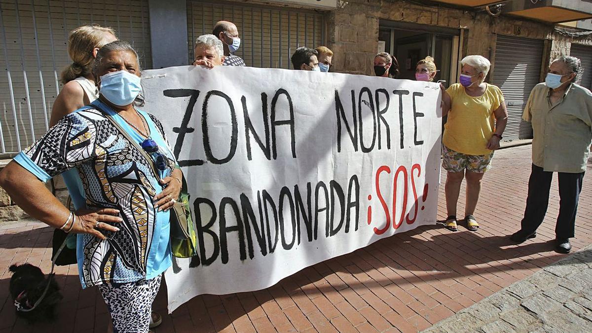 Protesta por el abandono de la Zona Norte