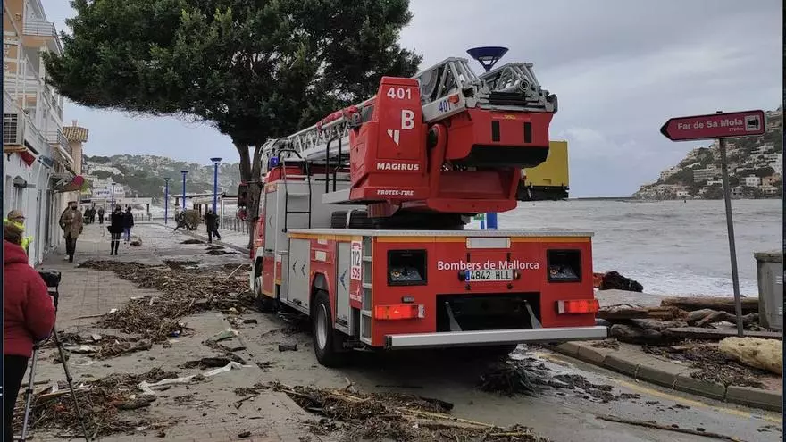 Borrasca Bella en Mallorca: El temporal causa numerosos incidentes en el Port d'Andratx