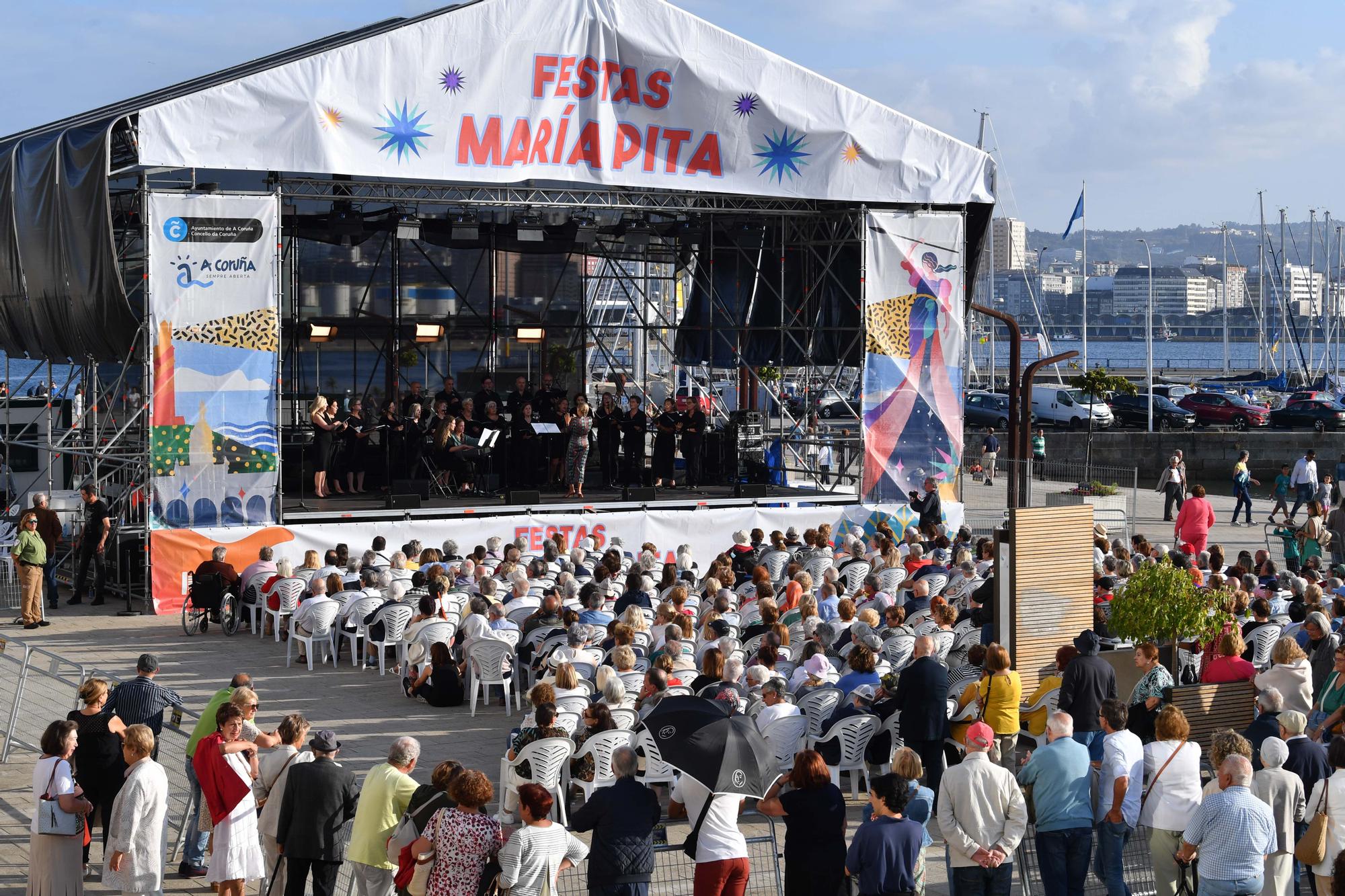 La Antigua, Lucero del Alba y la Tuna de Veteranos en el Certamen de Habaneras de A Coruña