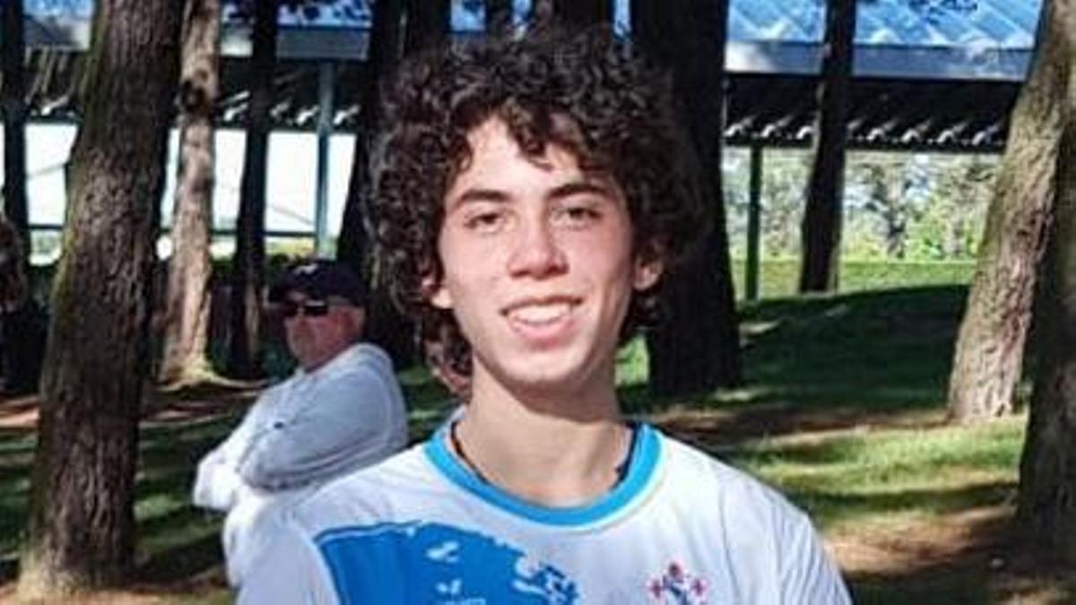 El atleta lalinense. |