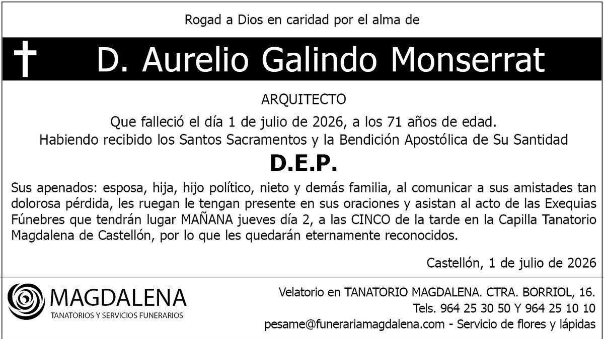 D. Aurelio Galindo Monserrat