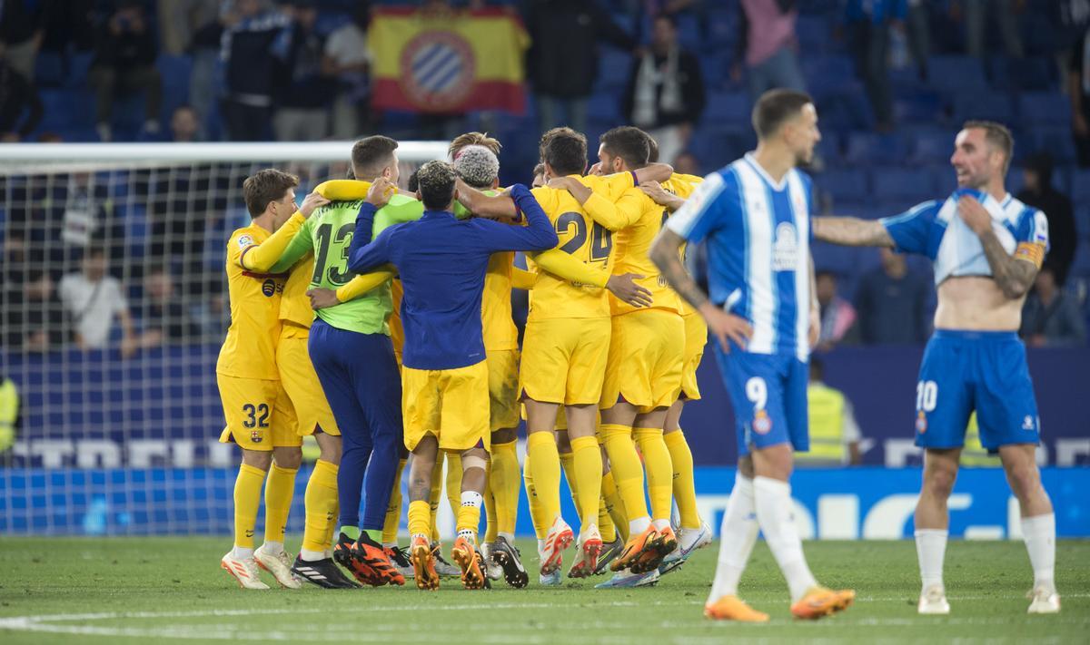 El Barça consigue el título de Liga en el campo del Espanyol