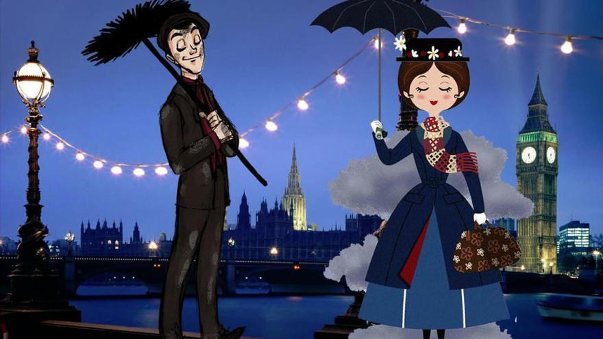 Imagen promocional de Mary Poppins