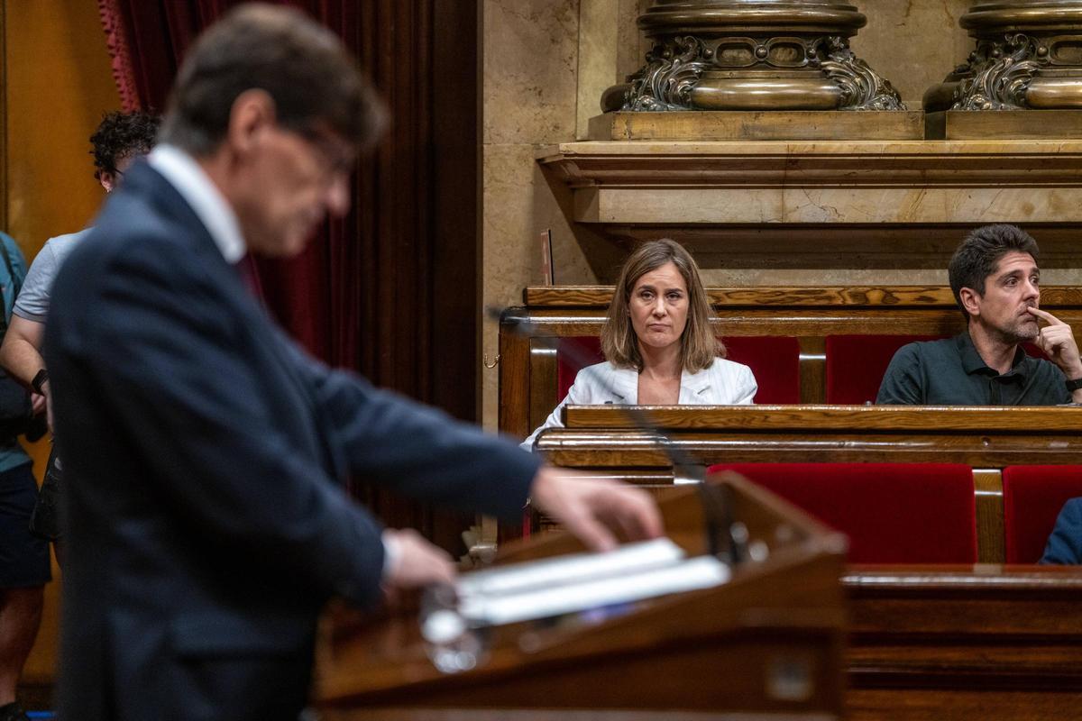 Pleno en el Parlament para la investidura de Salvador Illa