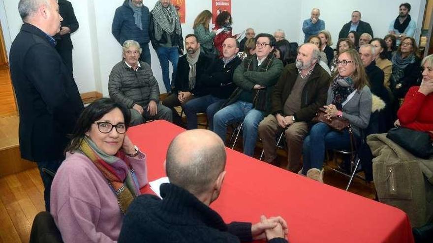 Maica Larriba junto a Rogelio Pérez y Tino Fernández (izda.) // R.V.