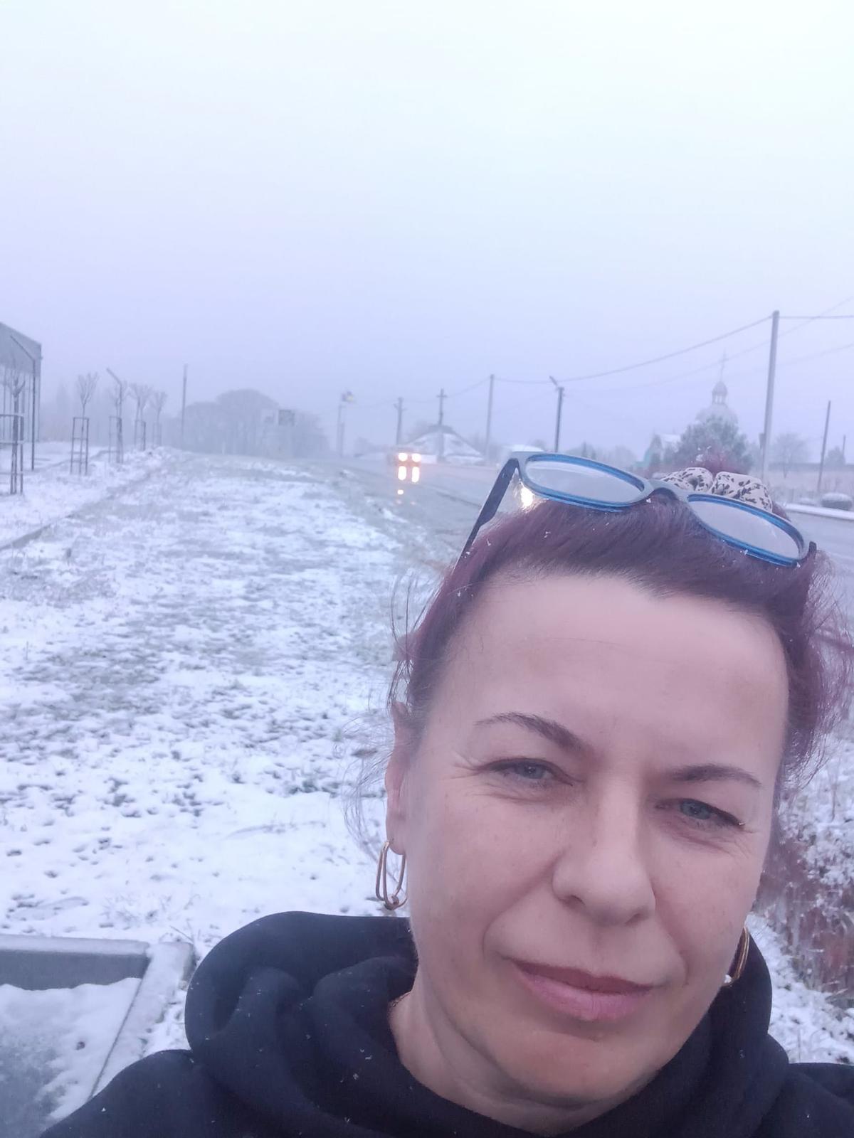 Tatiana, durante su reciente visita a Ucrania.