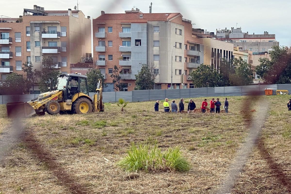 Estudios geotérmicos en el solar que el Corte Inglés tiene en el centro de Mataró para analizar las posibilidades de reconstrucción de Can Fàbregas