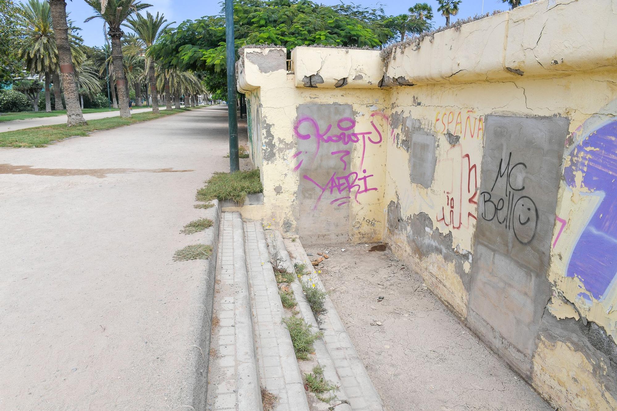 Cuarto de servicio en ruinas en el Parque Romano