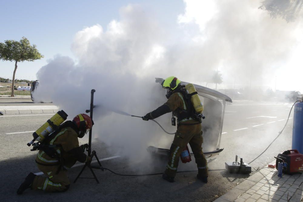 Más de 500 efectivos participan en un simulacro de accidente aéreo