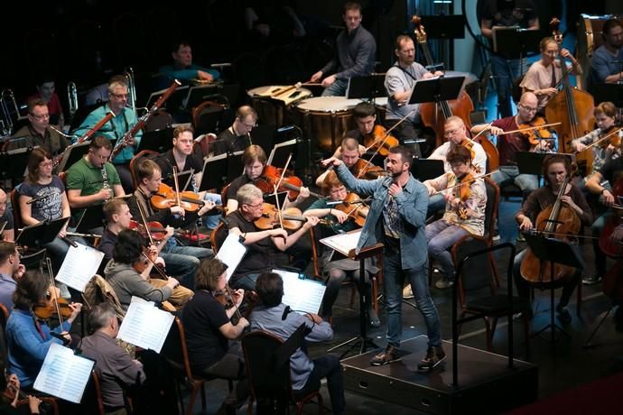 FUERTEVENTURA - 34 Festival Internacional de Música de Canarias - En la foto el ensayo  de la Orquesta Filarmónica de Novosibirsk  - 10-01-18