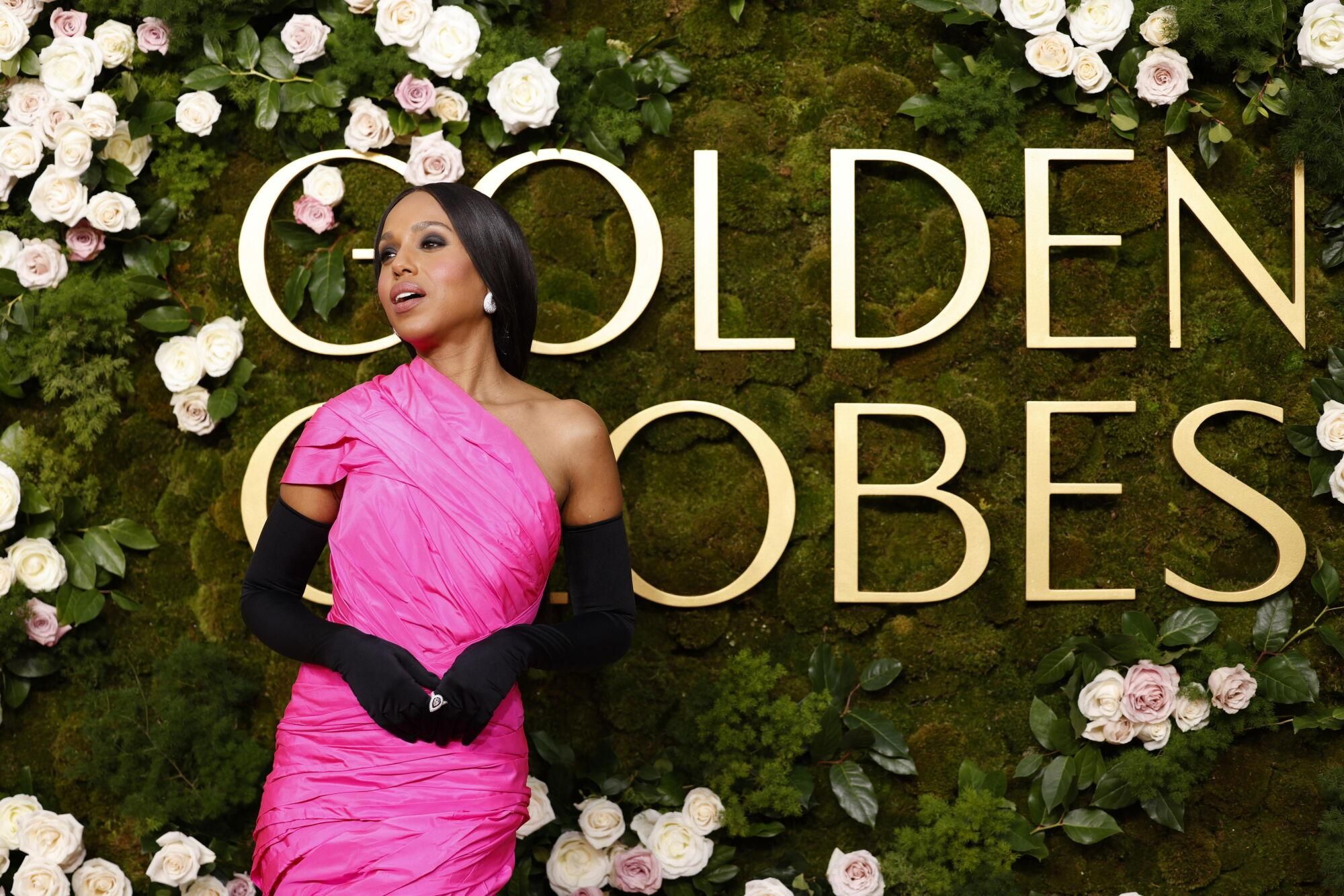 Beverly Hills (United States), 05/01/2025.- Kerry Washington arrives for the 82nd annual Golden Globe Awards ceremony at the Beverly Hilton Hotel in Beverly Hills, California, USA, 05 January 2025. Artists in various film and television categories are awarded Golden Globes by the Hollywood Foreign Press Association. EFE/EPA/CAROLINE BREHMAN