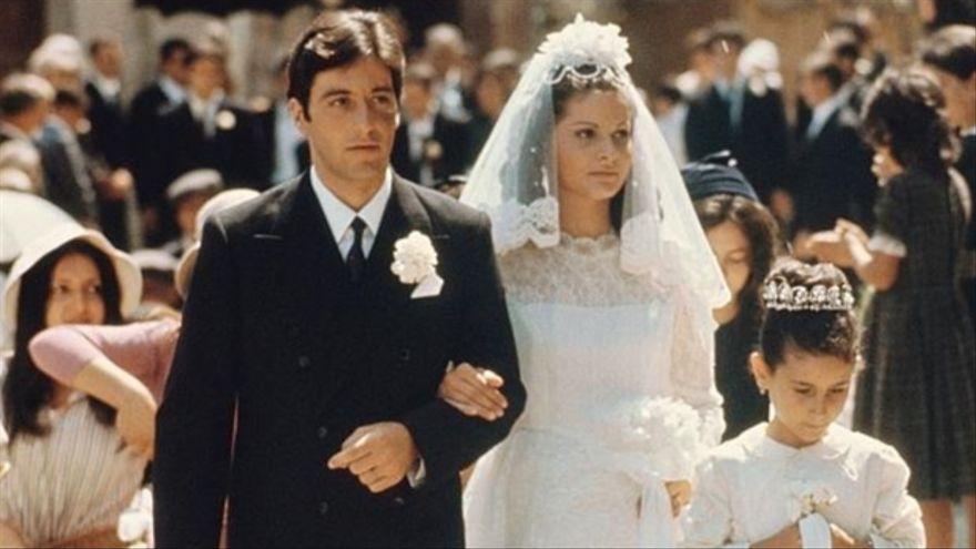 La boda de Michael Corleone (Al Pacino) y Apollonia Vitelli (Simonetta Stefanelli), en &#039;El Padrino&#039;.