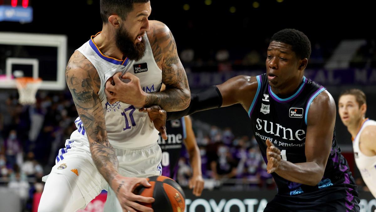 Imagen del duelo entre Real Madrid y Bilbao Basket