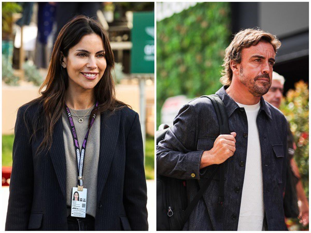 Melissa Jiménez y Fernando Alonso.