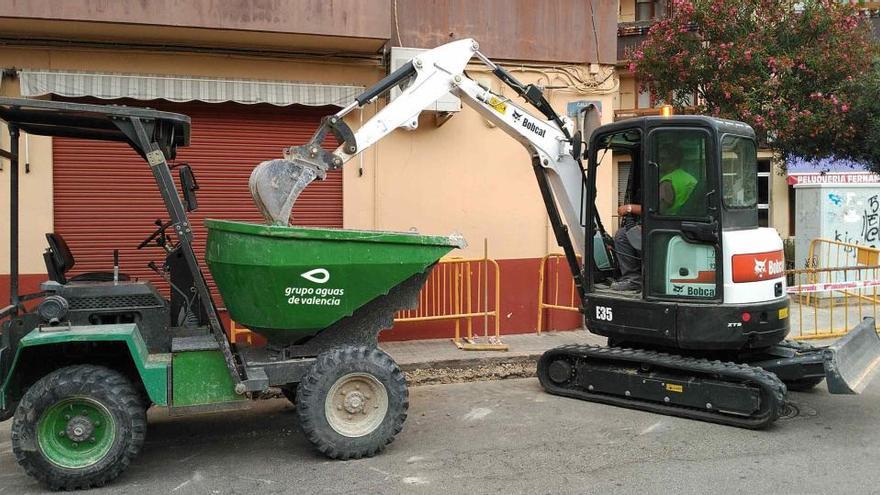 Godella renueva 314 metros de tuberías de agua potable