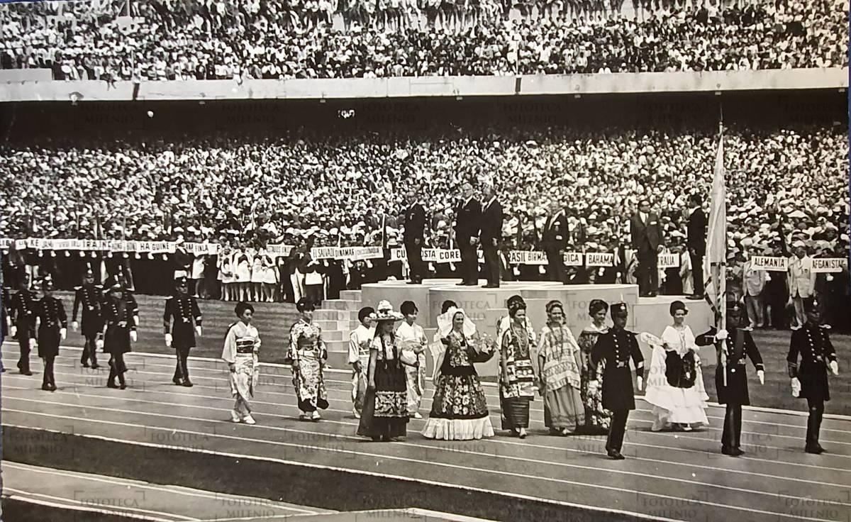 Inauguración de los Juegos Olímpicos de México en 1968.