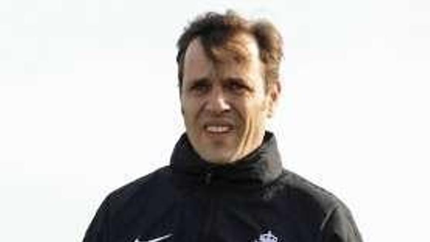 Manolo Sánchez Murias, entrenador del Sporting B.