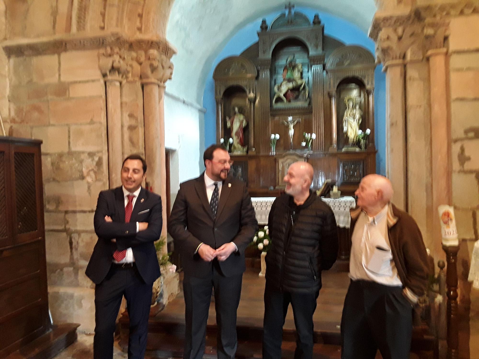 El presidente del Principado de Asturias Adrián Barbón visita Llanera