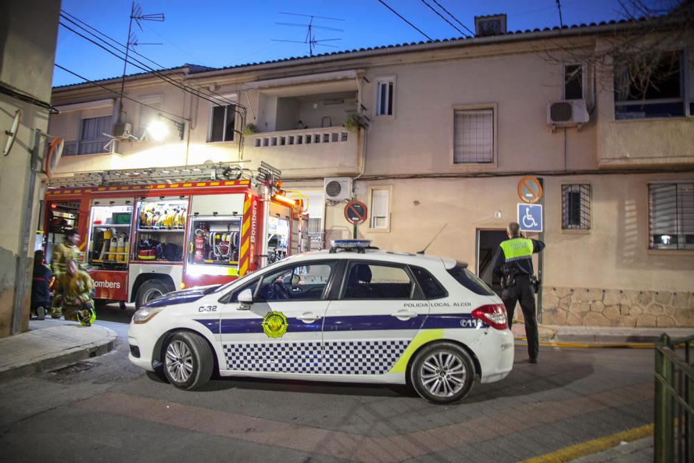 Incendio en una vivienda en el barrio de Batoy