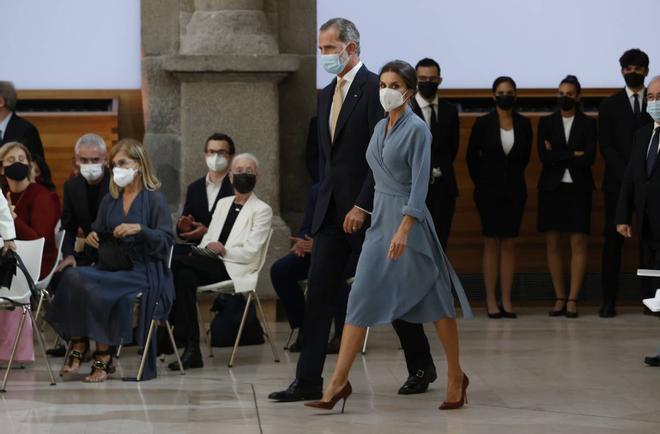 El rey Felipe VI y la reina Letizia durante la entrega de los Premios Nacionales de Cultura