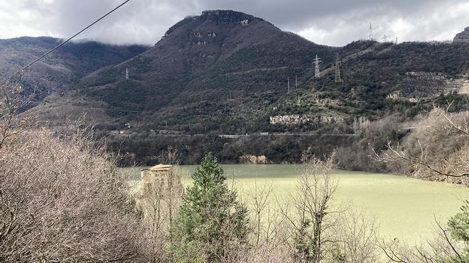 El pantano de la Baells, al 95% de su capacidad