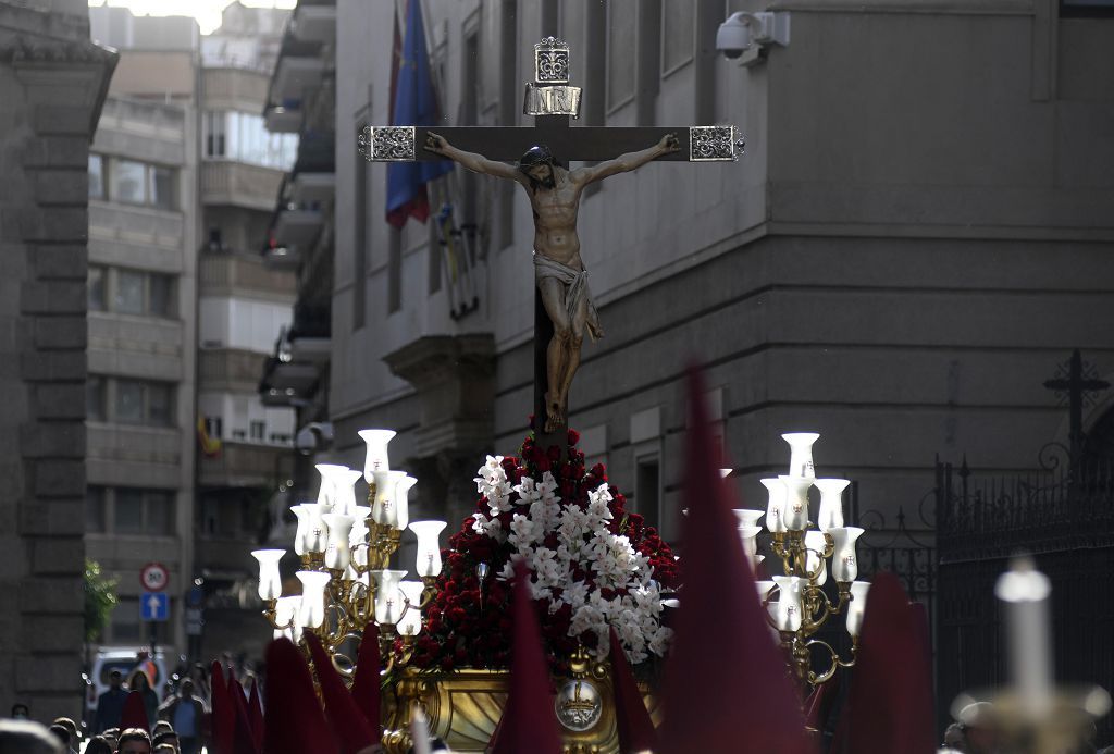 La procesión del Viernes Santo de Murcia, en imágenes