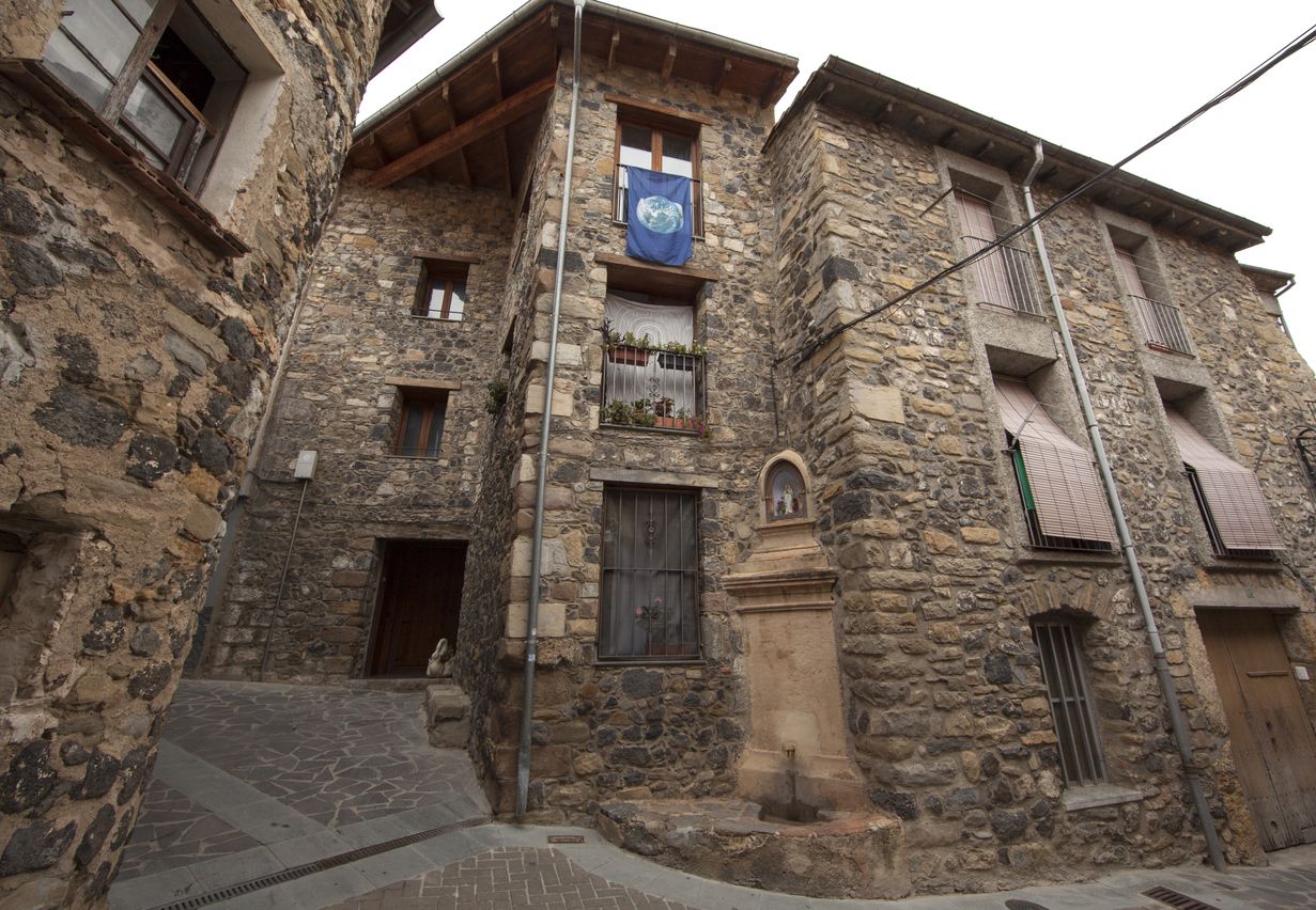 Casas típicas de Castellfollit de la Roca