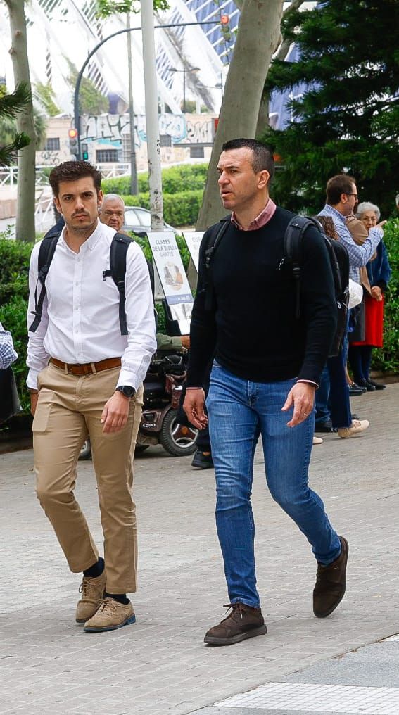 Así han entrado Pilar Bernabé y Vicent Mompó a la Ciudad de la Justicia