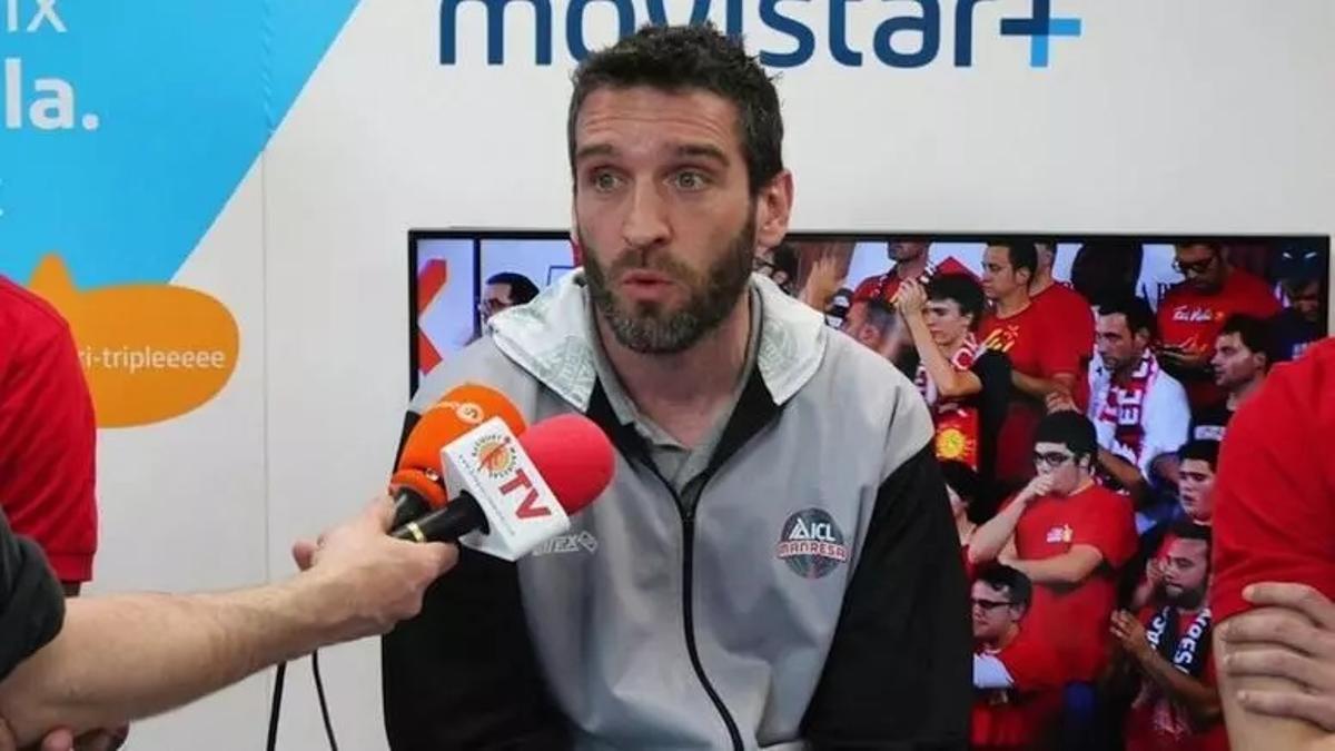 Ibon Navarro, en su etapa en el Manresa.