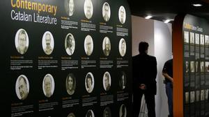 Estand del Institut Ramon Llull en la Feria del libro de Fráncfort, en el 2007.